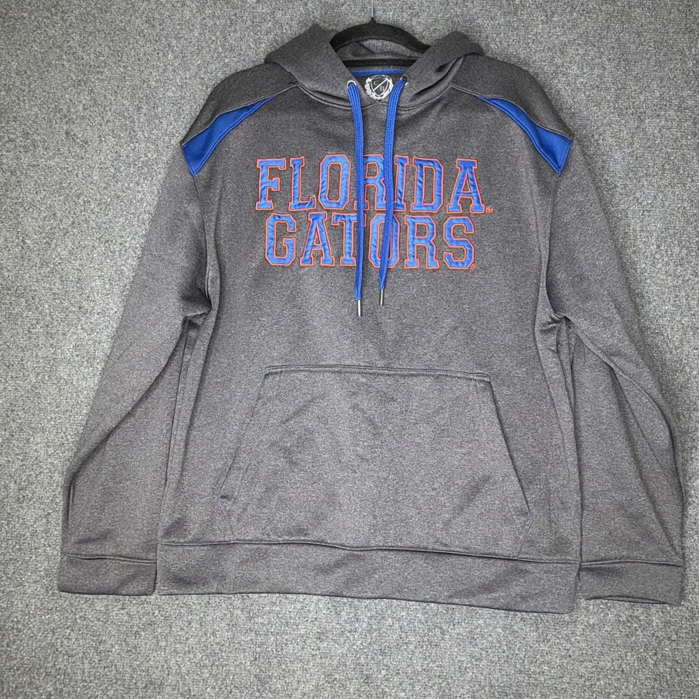 Florida Gators Football Basketball Men's Grey Hoodie Size M